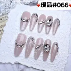 066現品推しネイルチップ付け爪量産型姫ギャルクロムハーツチークy2k痛ネイル