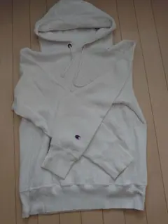 Champion ホワイトパーカー Lサイズ