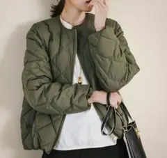 TAION×UNFILO キルティングダウン ショート丈ブルゾン　sサイズ