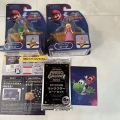 スーパーマリオギャラクシー　ミニフィギュア　ヨッシー　ピーチ　2体セット　新品