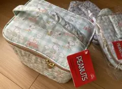 PEANUTS スヌーピー プレミアム キルティング バニティポーチ