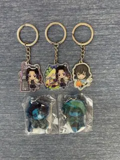 鬼滅の刃 ここみえアクリルフィギュア　 キーホルダー 5個セット