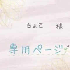 【専用ページ】他の方ご購入をお控えください