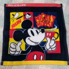 ミッキーマウス タオルハンカチ フェイスタオル