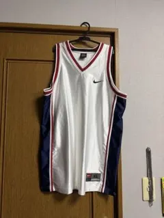 Nike XL バスケットボールシャツ ホワイト/ネイビー