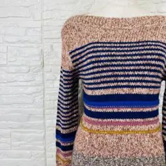 シーバイクロエ マルチカラーボーダーニット XS【24-29】