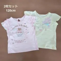 Tシャツ 2枚セット 120cm 女の子 オンワード樫山のサムネイル
