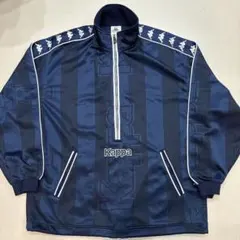 90s Kappa Sport 日本製 ハーフジップ ジャージ ネイビー