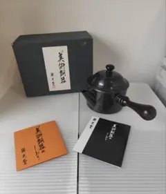 新光堂　純銅　黒銅仕上げ槌目急須(小)　BC-101S　筒型