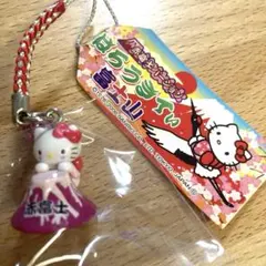 ハローキティ 山梨限定 赤ワイン 根付けストラップ - メルカリ