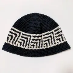 クラッシャーハット バケットハット 帽 グランジ 古着 クロシェハット