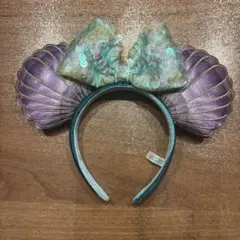 アリエル貝殻デザインカチューシャ（紫・水色）