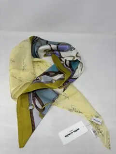 A2084 ミラ・ショーン シルク100％ ツイル＆シフォンスヌードスカーフ