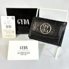 新品タグ付 GYDA ジェイダ サークルメタル マイクロミニ 三つ折り財布 BKのサムネイル