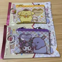 산리오 다이소 링이있는 파우치 쿠로미 폼폼푸린 세트
