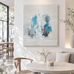 青/海/原画/禅/絵画/アート/抽象画/モダン/ホテル/ゴールド/縁起/開運