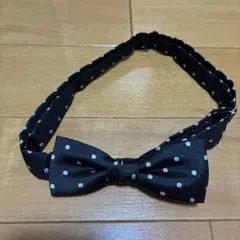 蝶ネクタイ　ドット　黒　ブラック　　卒園式　入学式