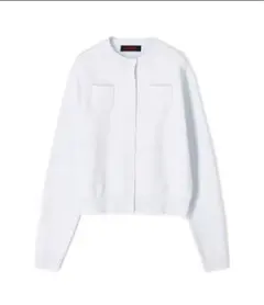 caban コットンカシミヤクルーネックカーディガン