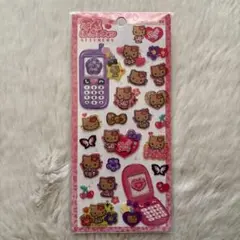 平成はっぴーフォン　ハローキティ　サンリオ　立体シール　ボンボンドロップシール