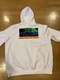 THE NORTH FACE パーカー プルオーバー 大きいsize XXL 白