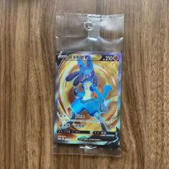 【非売品】ルカリオv SR お家でシールド戦　青台紙未開封　プロモ ルカリオv SR お家でシールド戦青台紙未開封プロモ