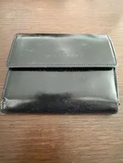 BURBERRY ブラックレザー 二つ折り財布
