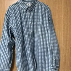 LACOSTE 長袖シャツ サイズ5 青系チェック