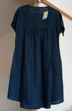 新品　MUJI 半袖マタニティワンピース M-L