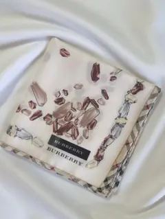 値下げ♪BURBERRY ビジュー柄 ノバチェック 大判ハンカチ