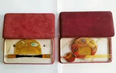 【2セット】べっ甲風 簪 櫛 金細工 螺鈿