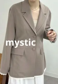 mystic 裾レイヤードジャケット