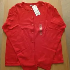 UNIQLO ユニクロ ポインテールカーディガン 赤 M