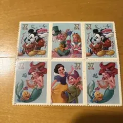 外国切手　シール切手 ディズニー　プリンセス　2005年