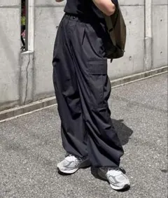 【美品】CPCM ツイルカーゴパンツ ブラックのサムネイル