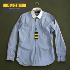 【希少】ラルフローレン RUGBY ラウンドカラー クレリックシャツ（6650）のサムネイル