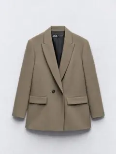 ZARA テーラードジャケット　オリーブ