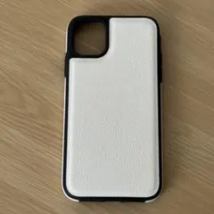 iPhone用ケース 12 ホワイト ブラック