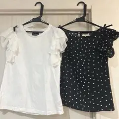millebonheur 肩フリルリボントップス バラ売り