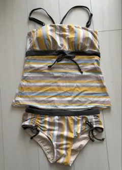 KID BLUE セパレート水着 ストライプ柄 イエロー系のサムネイル