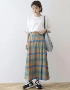 ★タグ付き・未使用★　 アメリカンホリック タグ付き ラップ風チェックスカート