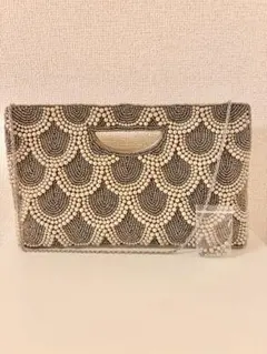 【匿名配送】NOCTILUCA PEARL SCALES CLUTCH