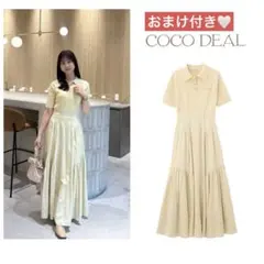 新品タグ付き COCO DEAL ポロニットドッキングワンピース サイズ2