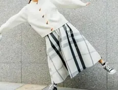 【最終値下げ】レディース フレアスカート ロングスカート チェック柄 スカート