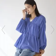 K*o様 結論シリーズ　グリーンレーベルリラクシング　全方位映えギャザーブラウス