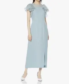 【完売品】フレイアイディー　フリルスリーブコンビドレス ワンピース　2023SS