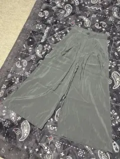 ✨美品✨ZARA/ザラ　シアー ワイドパンツ　サテン　光沢