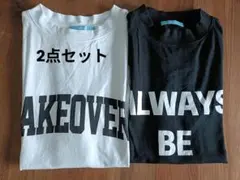 2点セット OMNES フレンチスリーブロゴTシャツ freeのサムネイル