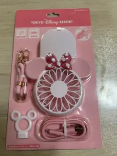 新品未使用TOKYO Disney RESORT ミニーマウス　ポータブルファン