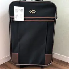 未使用☆possédez スーツケース 44L ソフト ファスナー ネイビー 布