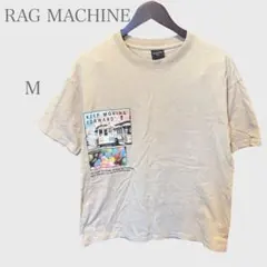 ラグマシーン　グラフィックプリントTシャツ　半袖　ベージュ　M